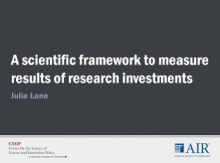 A Scientific Framework to Measure Results of Research Investments